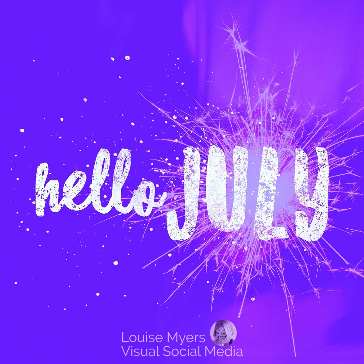 purple fireworks says hello july.