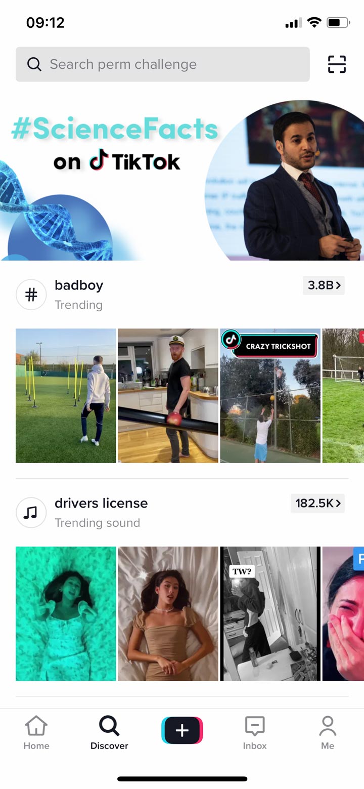 trending hashtag idea for tiktok videos screenshot.