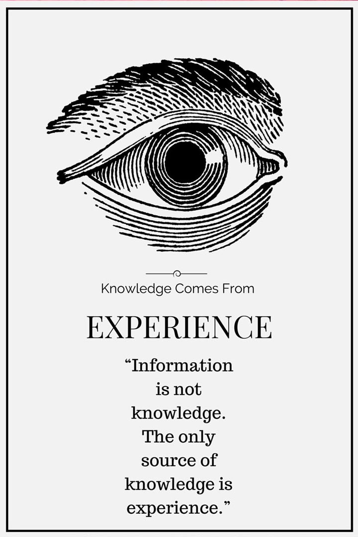 Albert Einstein quote about experience