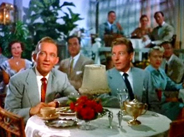 photo of Bing Crosby and Danny Kaye in White Christmas.