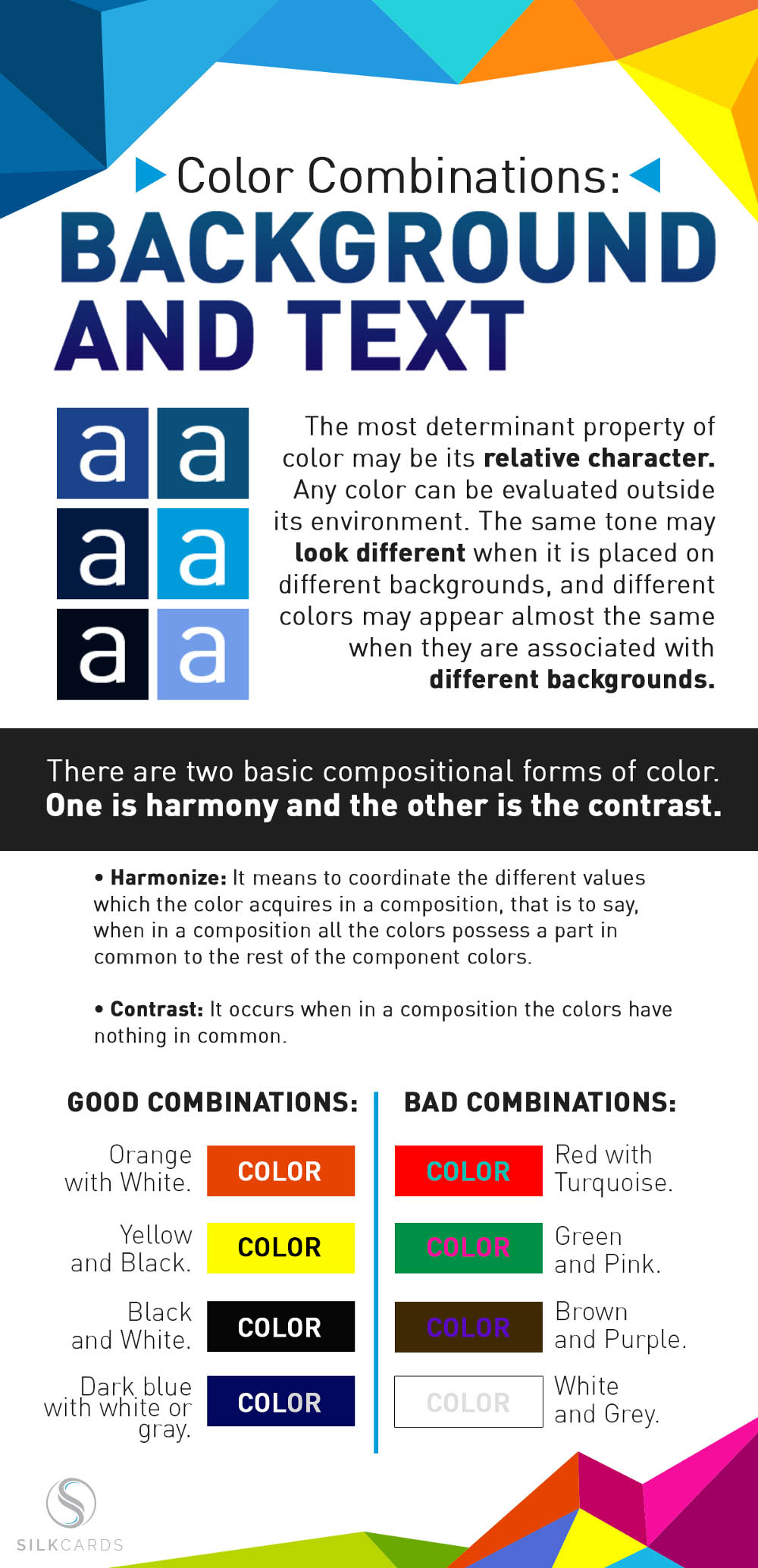 color combination infographic