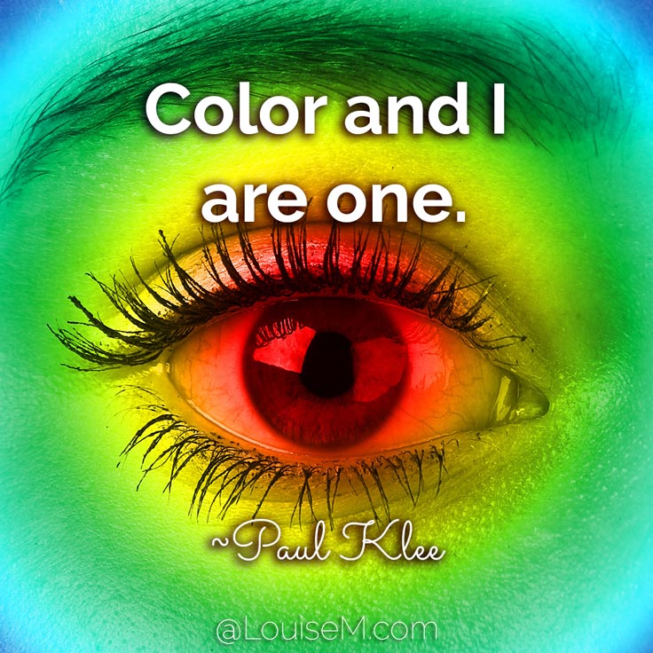 Color possesses me. I don't have to pursue it. It will possess me always, I know it. That is the meaning of this happy hour: Color and I are one. I am a painter. ~Paul Klee