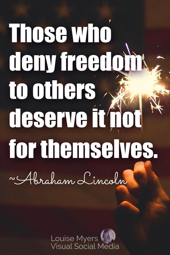 Abraham Lincoln freedom quote image