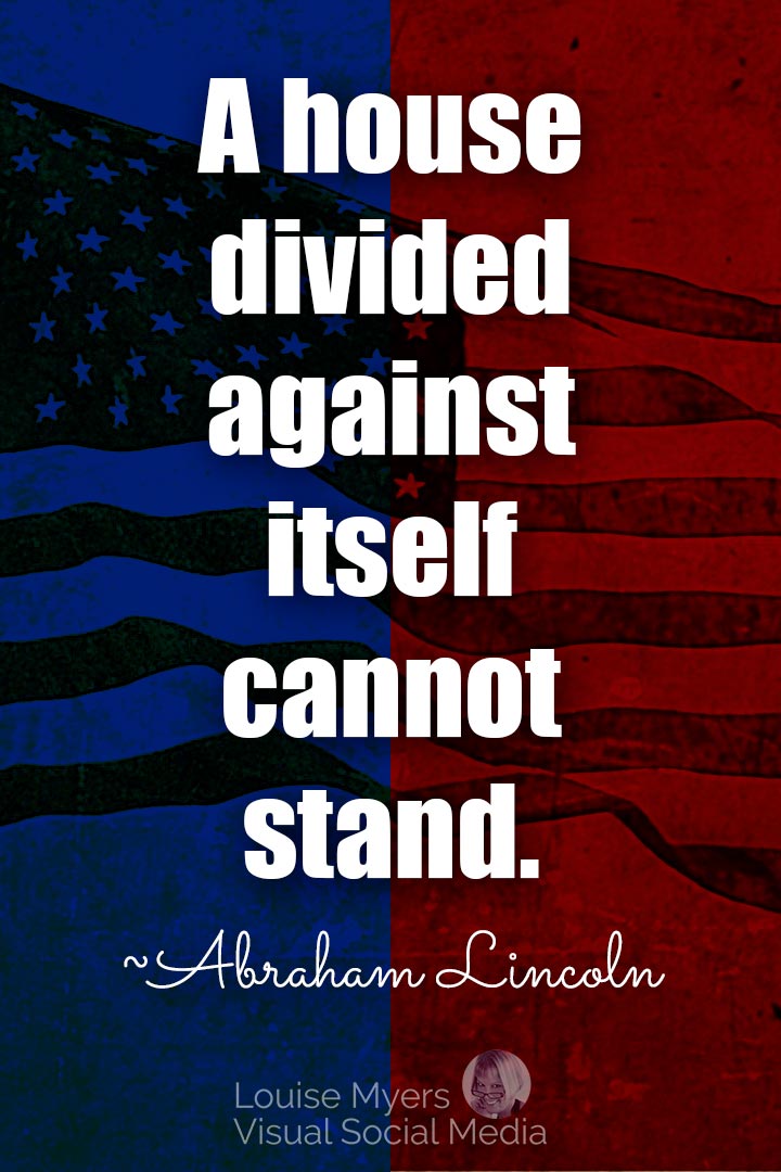 Abraham Lincoln divided house quote image.