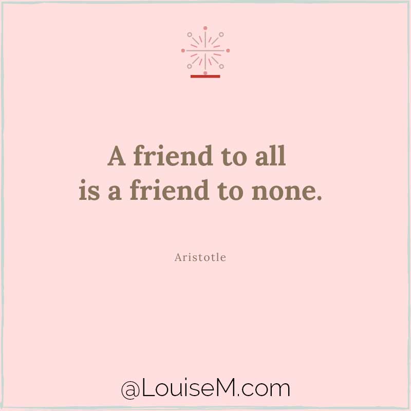 pink image quotes aristotle, A friend to all is a friend to none.