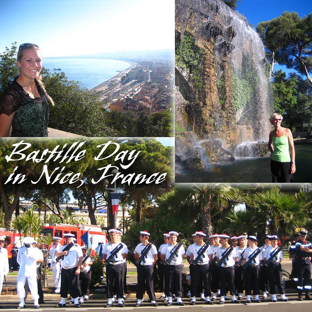 bastille day parade celebration in nice france.