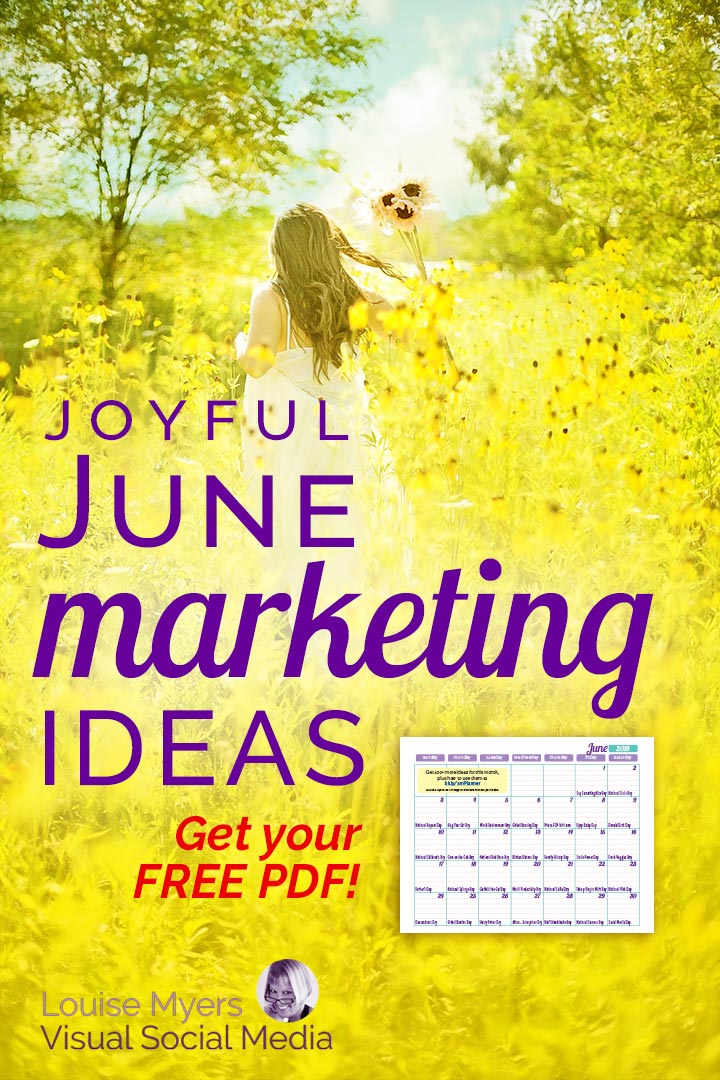 June marketing ideas pinnable graphic