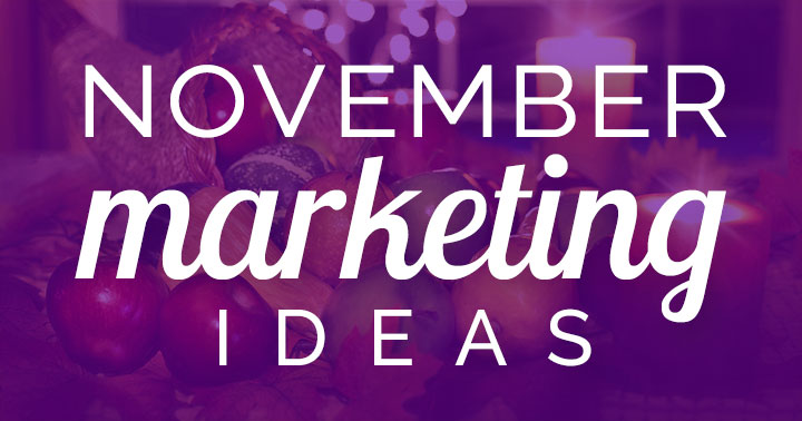 November marketing ideas banner