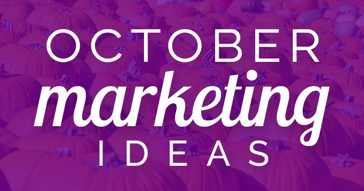 October marketing ideas header image.