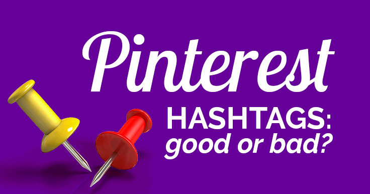 Pinterest hashtags banner.