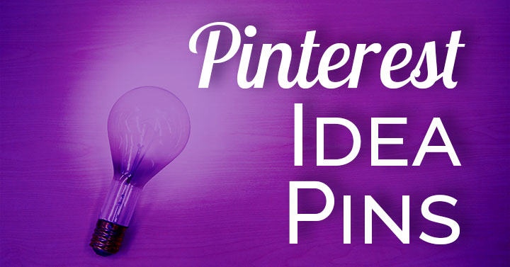 purple header image with words Pinterest Idea Pins.