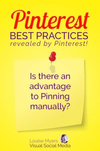 Pinterest marketing tip: Is there a Smartfeed advantage to pinning manually?