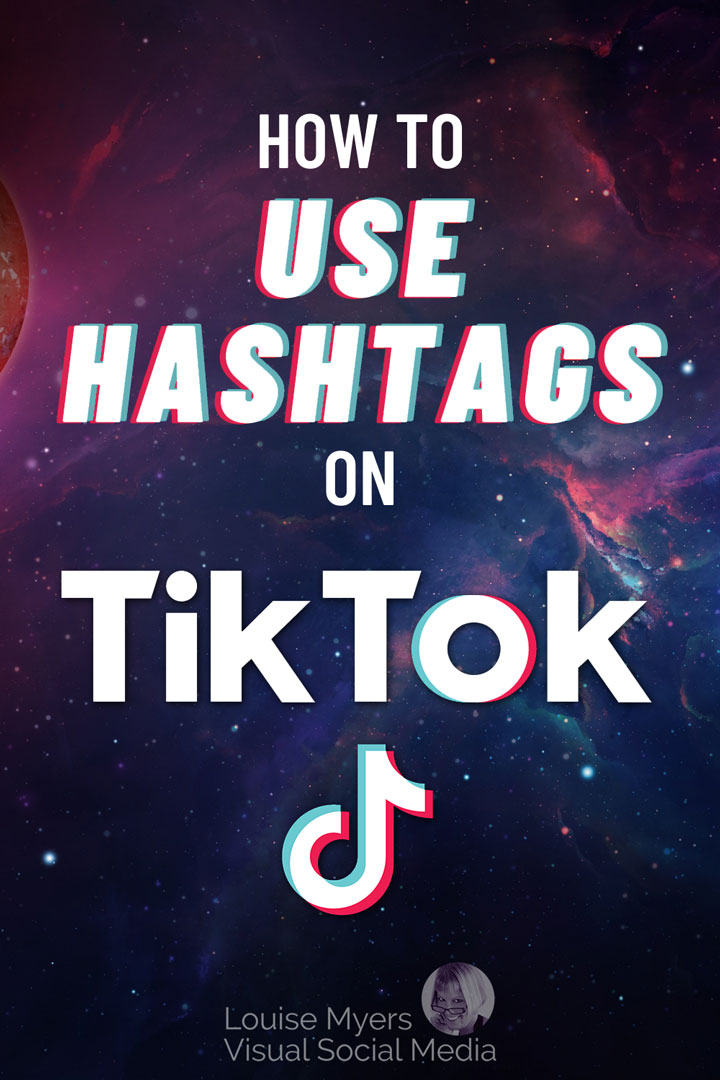 how to use tiktok hashtags pinnable image