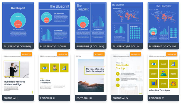 A tiny selection of the hundreds on infographic templates to choose from on Venngage!