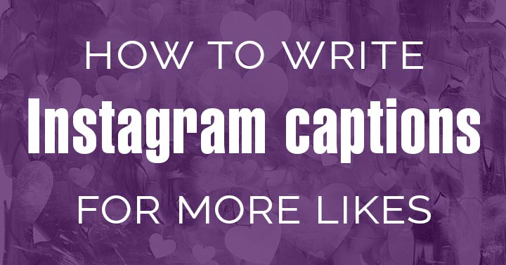 How to write Instagram captions header image.