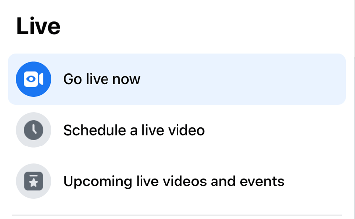 go live now or schedule for later