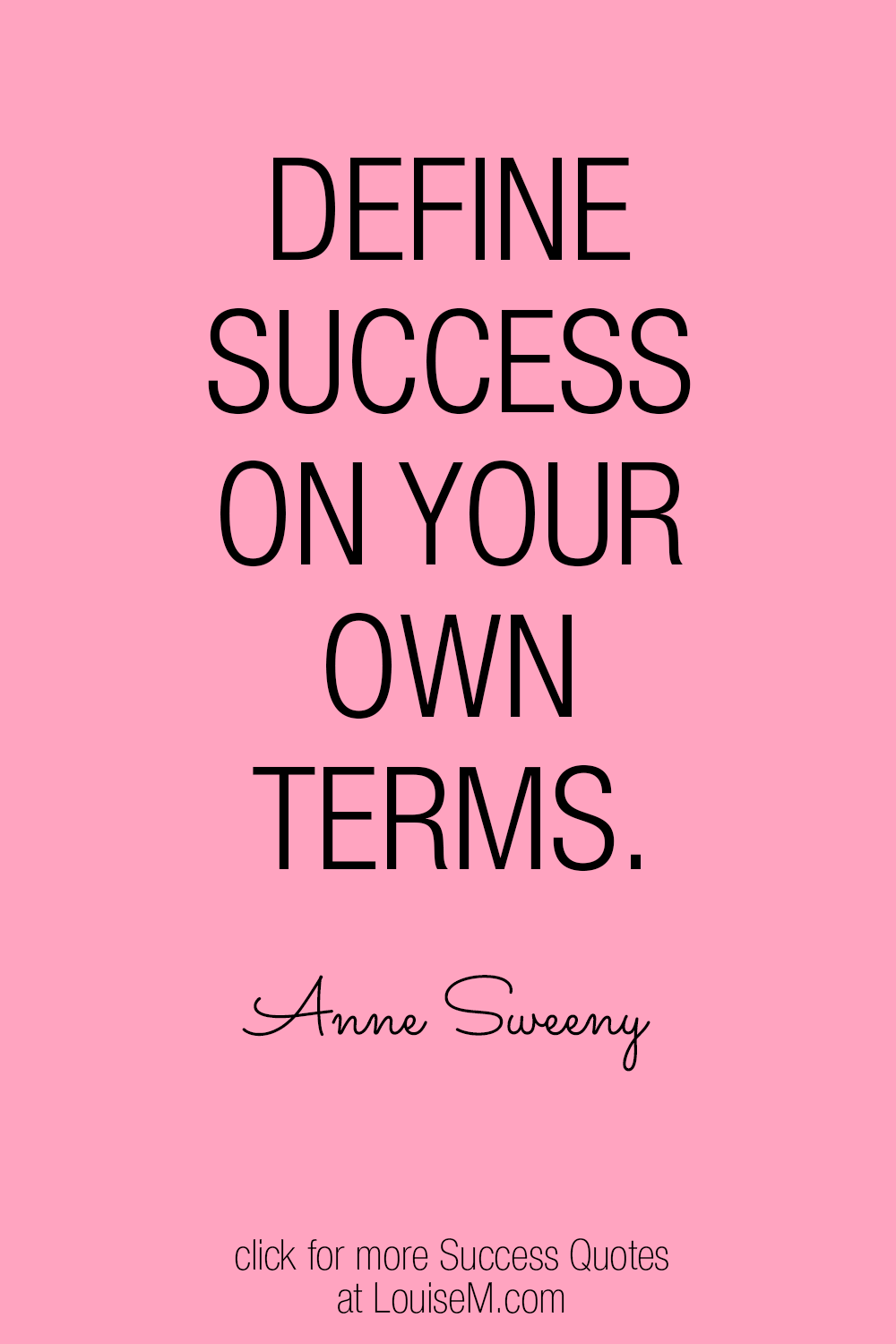 define success on your own terms quote graphic