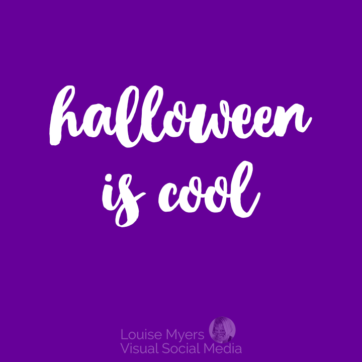 purple Halloween is cool Halloweentown quote.