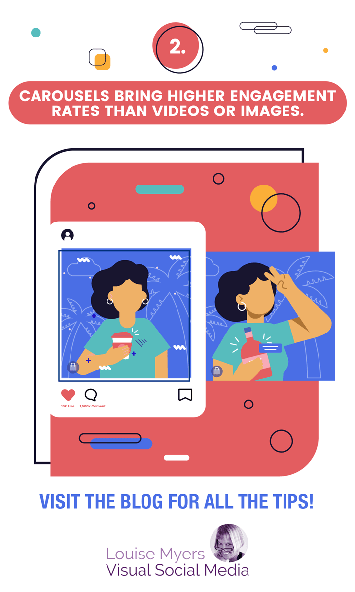 IG carousels give more engagement than images or video