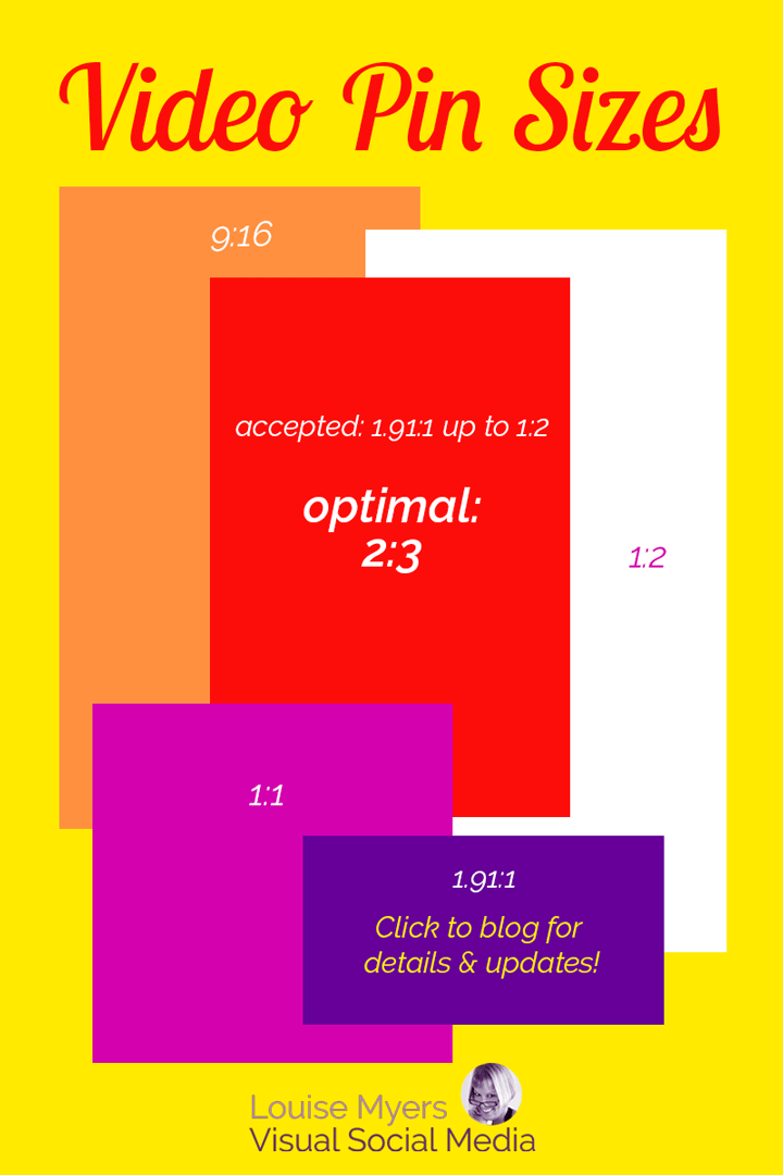 Pinterest Video Pin sizes