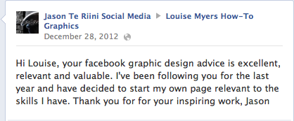 social media graphics testimonial