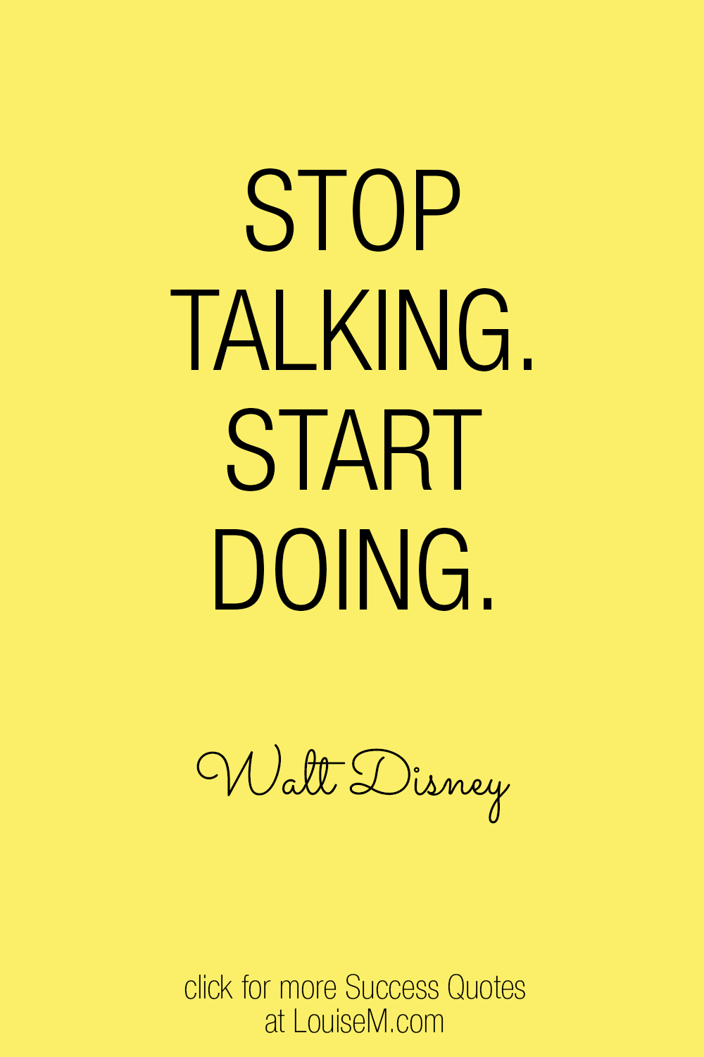 quit talking and begin doing quote image